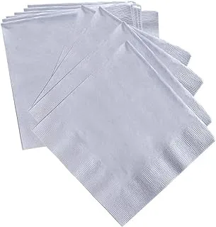 Party Time - Napkins Set of 12 Pieces Table Paper Napkins - Soft Dinner Napkin for Weddings, Parties, Restaurant, Events etc. (Grey)