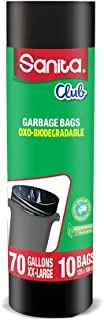 SANITA CLUB GARBAGE BAGS BIODEGRADABLE 70 GALLONS 10 BAGS