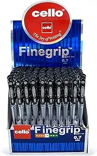 CELLO FINEGRIP BALL PEN 0.7MM عرض 50 قطعة أسود