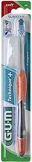 Gum Technique Soft Bristles Compact Toothbrush - Quad-grip handle Advanced Brushing Technique- Effective plaque removal between teeth Optimal oral care Assorted Color