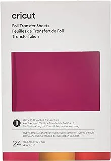 Cricut Transfer Foil Sheets Sampler Ruby 10 x 15 cm 24 pack 2008717