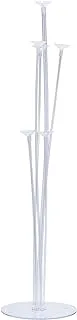 Party Time Stand For Balloon Transparent Color With 7 Stick And Cap, One Size