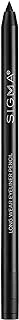 Sigma Beauty MATTE Eyeliner pencil with built in sharpener, smooth & creamy vegan formula, water-proof makeup, Comfortable long wear, Black Wicked.