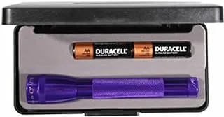 Maglite M2A98L Mini 2-Cell AA Incandescent Flashlight Gift Box, Purple