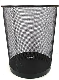 MAXI MESH WASTE BIN 18 LITRE BLACK,Ideal for use in the office, kitchen, bathroom, bedroom/dorm room etc