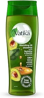 Vatika Naturals Avocado Nourishing 2-in-1 Oil Shampoo 425 ml | Natural & Herbal Enriched with Avocado | For Dull Hair | Strengthen & Nourish| Free from Mineral Oil, Parabens & Phthalates