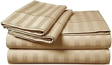 Kingtex Bed Sheet, 160 X 280 Cm, Brown, Bs11301.01 Br