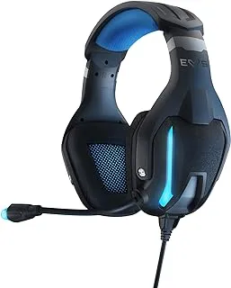 Energy Sistem Headphones ESG 5 Shock Gaming (Stereo Headset with Microphone, Vibration, Led Light, Cloth Pads, Compatible Volume Control For Ps4, Xbox One, Pc, Wii U, Switch, Laptop), Wired