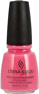 China Glaze Nail Lacquer With Hardeners - 14 Ml, Sugar High - Pink