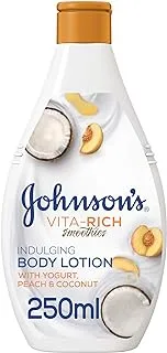 Johnson's Body Lotion - Vita-Rich, Smoothies, Indulging, Yogurt, Peach & Coconut, 250ml