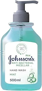 Johnson's Hand Wash, Anti-Bacterial Micellar, Mint, 500 ml