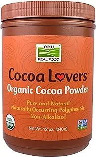 Now Foods, Real Food, Cocoa Lovers, Organic Powder, 12 oz (340 g)