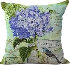 COOLBABY Decorative Floral Printed Cushion Cover Multicolour 45 x 45cm