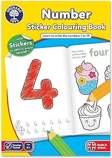 Orchard Toys Number Sticker Colouring Book