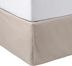 Amazon Basics Pleated Bed Skirt - Queen, Taupe