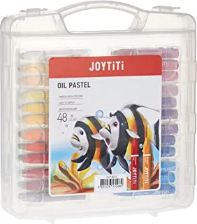 TITI OIL PASTELS 48COLOR 75MM HEXAGONAL في علبة PP