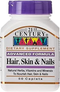 21st Century Hair, Skin & Nails Caplets - 50 Capsules