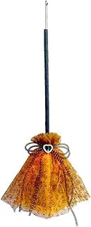 Broom W/Lights Orange 86cm