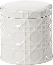 Kassatex ARN-CJ Rattan Cotton Jar, White