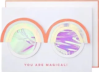 Meri Meri Rainbow Glasses Party Card