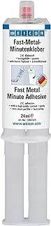 Weicon Fast Metal Epoxy Minute Adhesive 24 Ml Liquid Metal 2 Components Epoxy Resin Adhesive For Metal Wood Stone Plastic Glass Ceramic Grp Etc. Grey