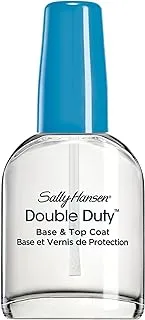 Sally Hansen Double Duty Nail Polish Base & Top Coat, 0.45 Fl Oz - 13.3 ml