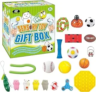 Power Joy Sensory Toy Gift Box 20 In 1, Fidget Toys Set For Kids Autism Adults Stress & Anxiety R