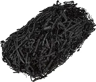 Black Color Crackle Shredded Paper Box Gift Basket Filler 50Grams Packet For Diy Party & Wedding Gift Packaging, Dc-1Black,