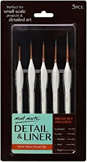 Mont Marte BRUSH TAKLON DETAIL LINER 5PCS