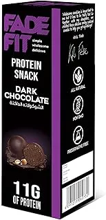 FADE FIT Dark Chocolate Protein Balls - 60g Gluten-Free Snack with 11g of Protein per Serving