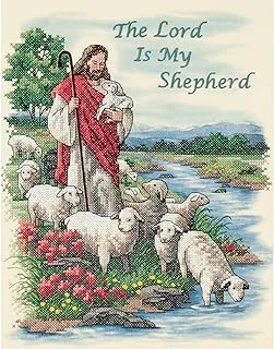 Dimensions 'Lord Is My Shepard' Stamped Cross Stitch Kit, 11'' W X 14'' H