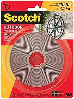 3M Scotch 4.44M Double Side Outdoor Mounting Tape 15Lb- 1 Inch