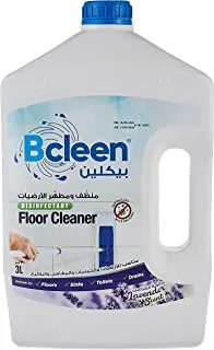 Bcleen Disinfectant Floor Cleaner For Toilet, Floor, Sink And Drains, Lavender, 3L