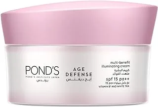 POND'S Age Defense, multi-benefit illuminating cream for luminous skin, Day Cream, SPF 15, vitamin b3 and white tea, 50ml