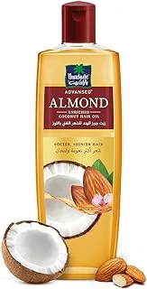 Parachute Almond Oil Advansed, Boosts Shine & Softness, Blend Of Coconut Oil, 300ml, Brown