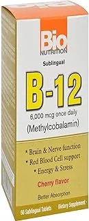 أقراص تحت اللسان Bio Nutrition B-12 ، عدد 50