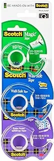 Scotch Tapes Promo 14 - Magic Tape + Wall-Safe Tape + Gift-wrap Tape, Different tape dispenser for all uses, choose the perfect one, 3 dispensers/pack