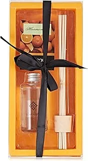 Harmony Orange Scent Diffuser Oil Glass Bottle with 10 Sticks