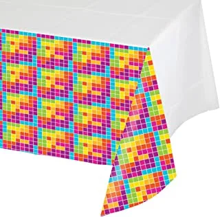 Creative Converting Get Nerdy Border Print Plastic Tablecover