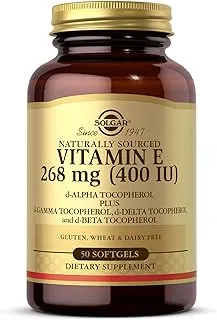 Solgar Vitamin E 268 Mg, (400 Iu) 50 Mixed Softgels (D-Alpha Tocopherol & Mixed Tocopherols)