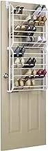 Whitmor 24 Pair Over The Door Shoe Rack-White