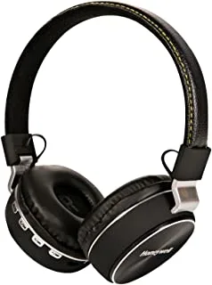 Honeywell Moxie V10 Bluetooth V5.0 Wireless On Ear Headphone with mic, 12H Playtime, 40mm Drivers, Padded Ear Cushions, 3.5mm AUX, Integrated Controls, Deep Bass, IPX4, Voice Assistant Enabled