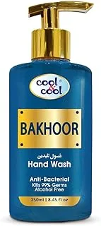 Cool & Cool Arabic Series Bakhoor Hand Wash -250Ml - Antibacterial, Alcohol-Free, Moisturizing with Vitamin E, 99% Germ-Killing Formula