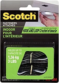 Scotch General Purpose Fastener RF4711, Black color, 75 in x 18 in (19mm x 4.57m), multiple applications, works in most surfaces, 1 roll/pack