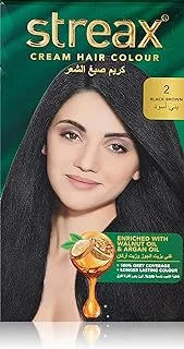 Streax Cream Hair Color - Black Brown 2