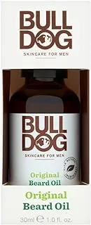 Bull Dog Original Beard Oil For Men, Natural Aloe Vera, Camelina Oil,Green Tea, Non-Greasy, Improves Shine,Fast Absorbing,Soften,Conditioner,Regular Use,Original Fragrance, 30 ML - Gifting Essentials