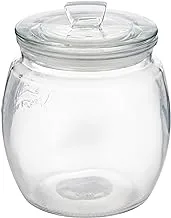 Kilner Glassware Universal Storage Jar Durable Multi-Purpose Glass Container with Airtight Push-top Lid, 28-3/4-Fluid Ounces, 1 EA, Clear