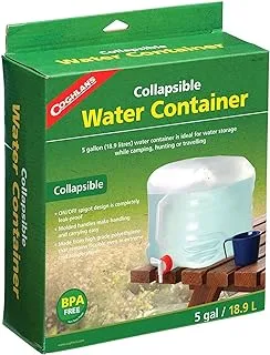 Coghlans Plastic Collapsible Water Container, Clear