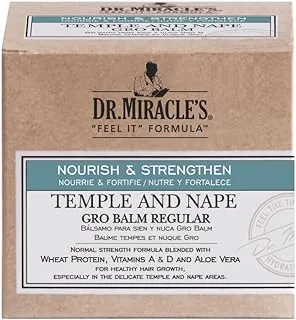 Dr. Miracle's Strengthen Temple & Nape Gro Balm Super Strength, 4 oz (Pack of 2)