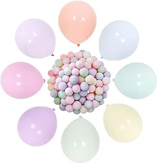 aibushishou 5 Inch Mini Pastel Balloons 200pieces Assorted Macaron Rainbow Party Balloons for Wedding Birthday Baby Shower